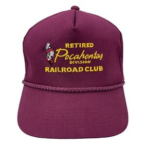 Vintage Norfolk Southern Trucker Hat Cap Pocahontas Railroad Railway USA Retired